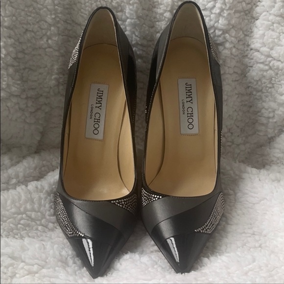 NEW Jimmy Choo Shoes stiletto heels 38 black @jimmychoo #jimmychoo - Picture 2 of 12